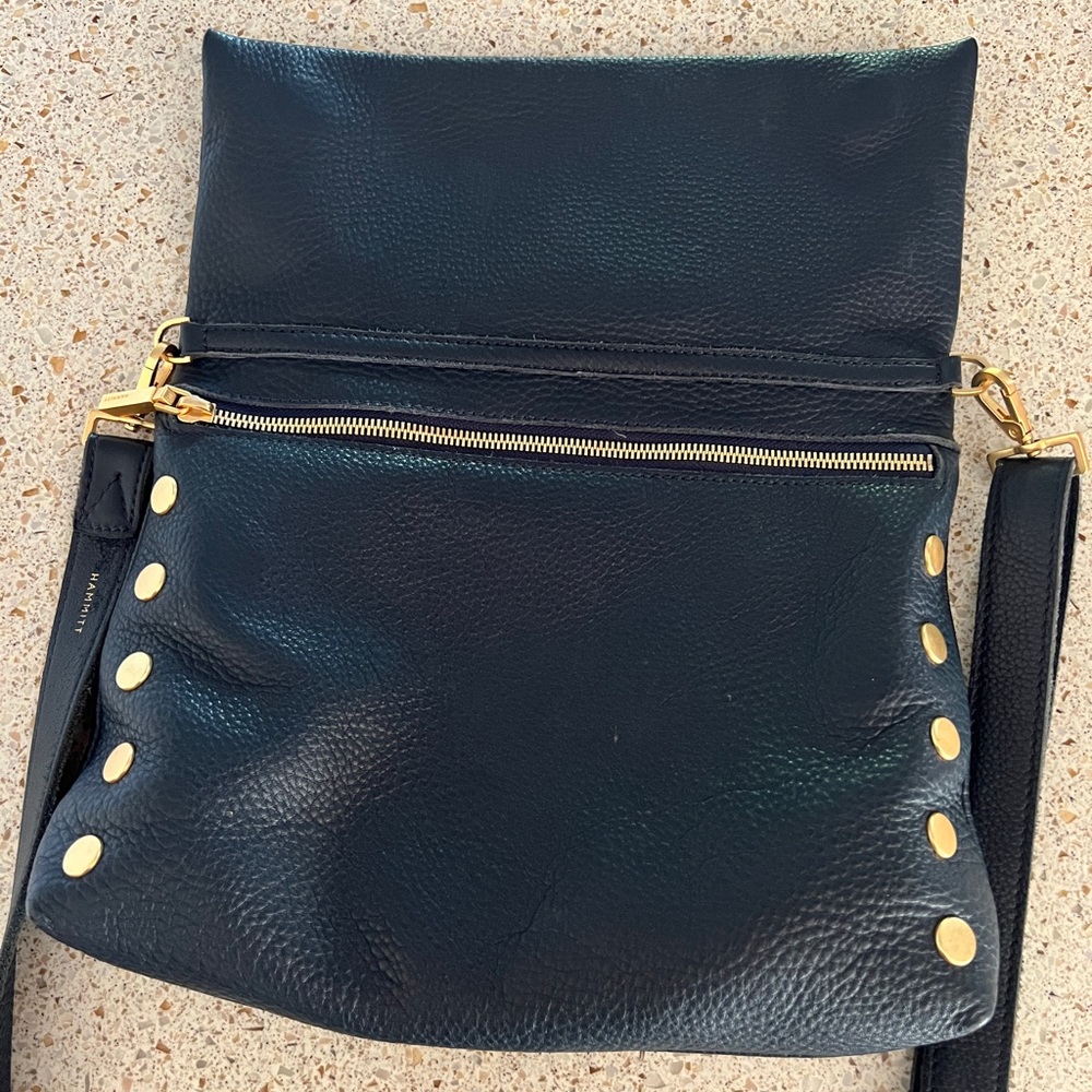 Large Black Brushed Hammitt Bag